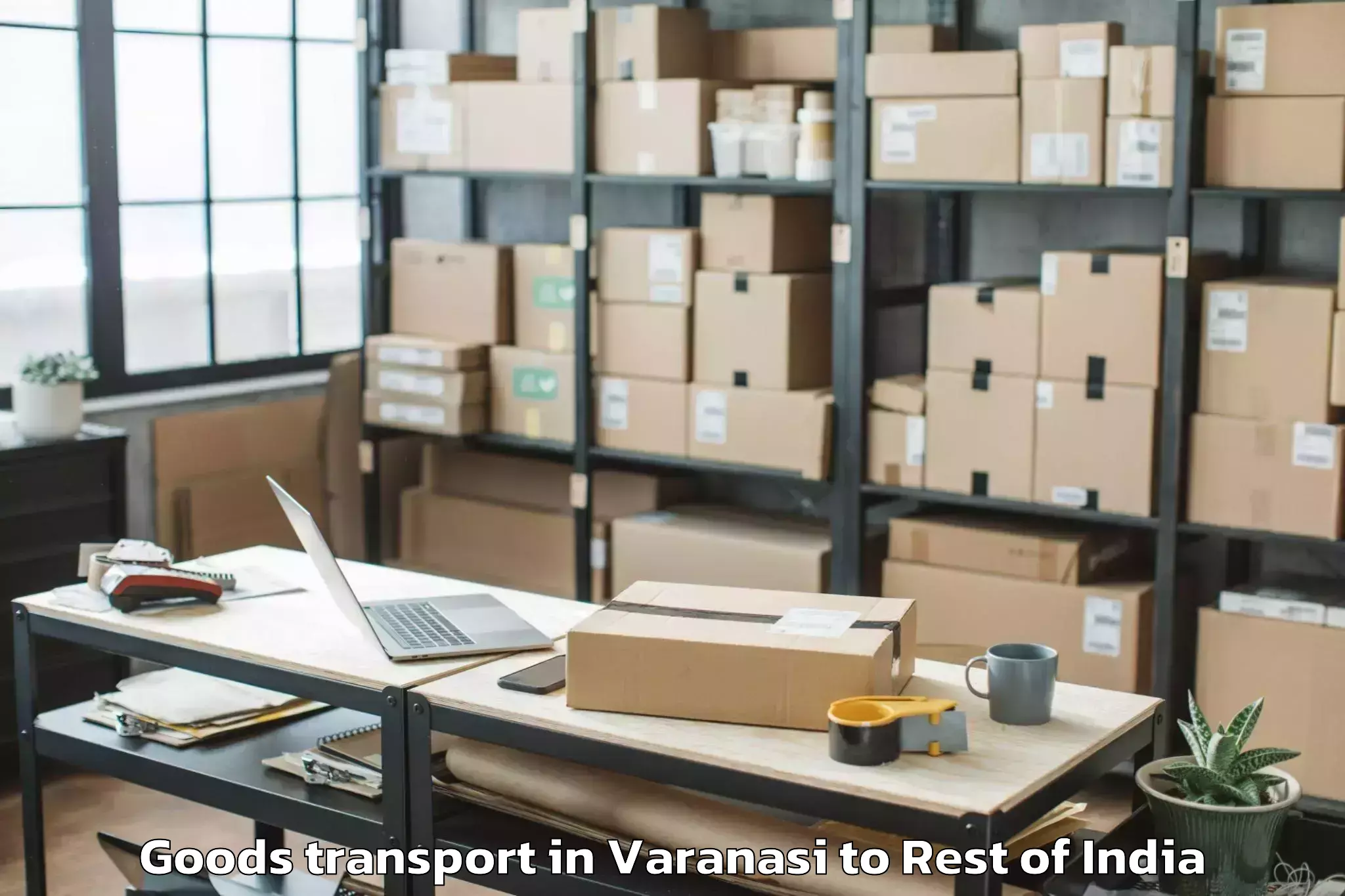 Comprehensive Varanasi to Badgam Goods Transport